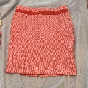 Stylish Red Zigzag Women's Skirt